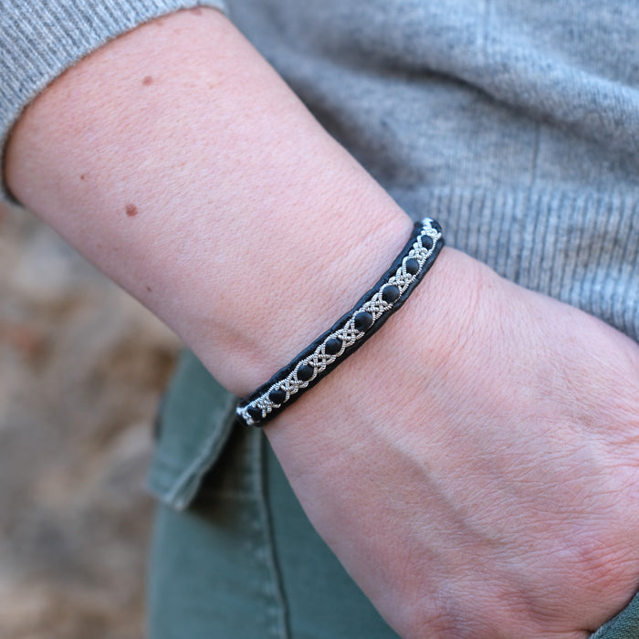 A beautiful bracelet for any occasion – timeless, graceful, and rich in tradition. Carefully handcrafted with roots in Nordic heritage.