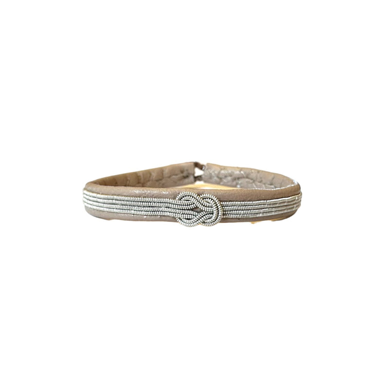 TOGETHER handcrafted bracelet with pewter braid and timeless Nordic design from Julevu.